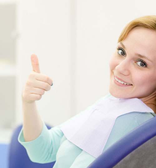 Woman at dental Clinic